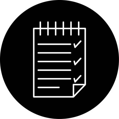 Web Kullanımı için Görev Simgesi, Vektör İllüstrasyonu