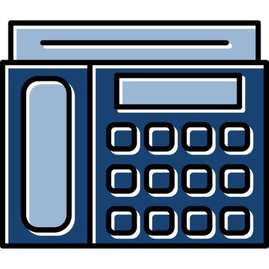 Web kullanımı için Aktarım Telefonu Simgesi, Vektör İllüstrasyonu