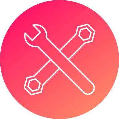 Web Kullanımı için Araç Simgesi, Vektör İllüstrasyonu