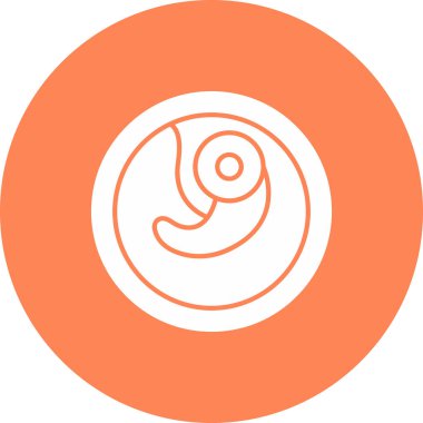 Web Kullanımı için Embriyo Simgesi, Vektör İllüstrasyonu