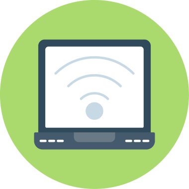 Web Kullanımı için Wifi Simgesi, Vektör İllüstrasyonu