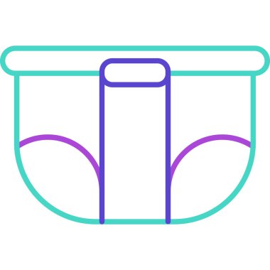 Web Kullanımı için Bez Simgesi, Vektör İllüstrasyonu