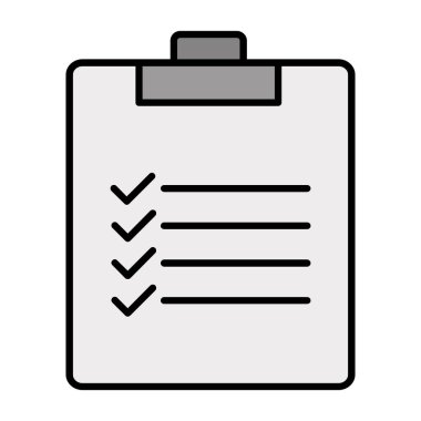 Web Kullanımı için Pano Simgesi, Vektör İllüstrasyonu