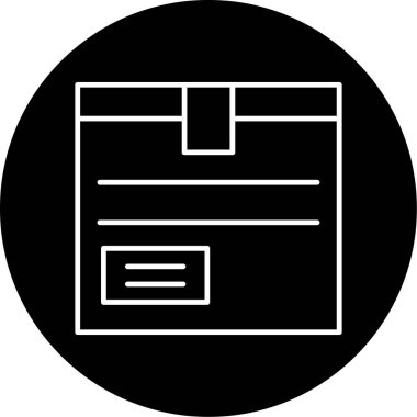 Web Kullanımı için Paket Simgesi, Vektör İllüstrasyonu