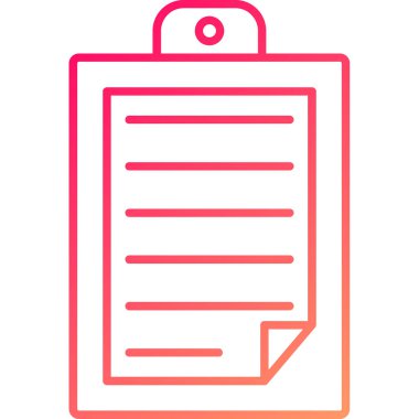 Web Kullanımı için Pano Simgesi, Vektör İllüstrasyonu