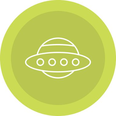 Web Kullanımı için Ufo Simgesi, Vektör İllüstrasyonu