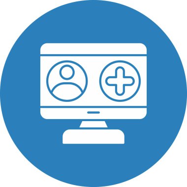 Web Kullanımı için Profil Simgesi, Vektör İllüstrasyonu