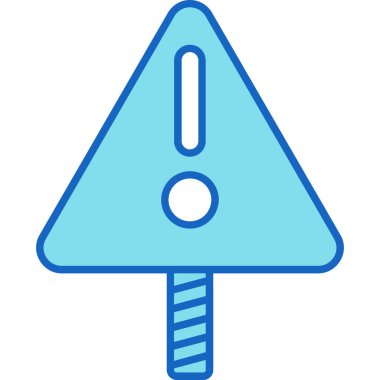 Web kullanımı için Uyarı İşareti Simgesi, Vektör İllüstrasyonu