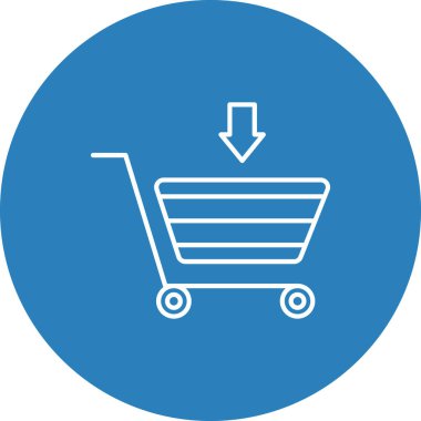 Otomobil Simgesine Ekle, Web Kullanımı için Vektör İllüstrasyonu