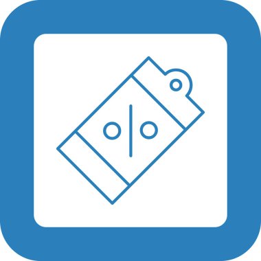 Web Kullanımı için Satış Etiketi Simgesi, Vektör İllüstrasyonu