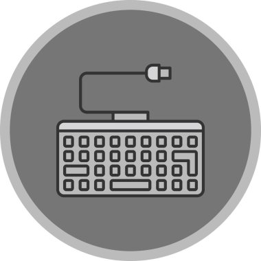 Web Kullanımı için Klavye Simgesi, Vektör İllüstrasyonu