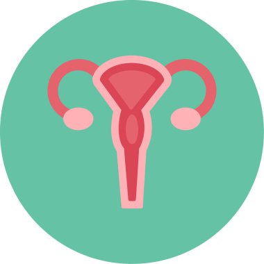 Web kullanımı için Rahim Simgesi, Vektör İllüstrasyonu