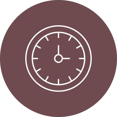 Web Kullanımı için Saat Simgesi, Vektör İllüstrasyonu