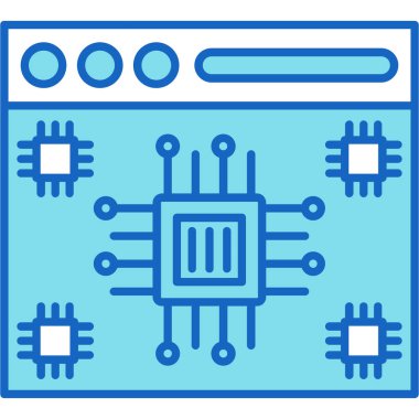 Web Kullanımı için Web Simgesi, Vektör İllüstrasyonu