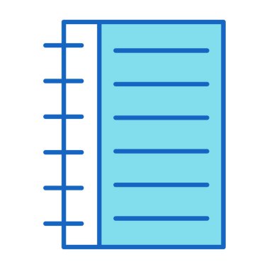 Web Kullanımı için Not Defteri Simgesi, Vektör İllüstrasyonu