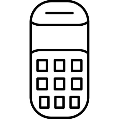 Cep Telefonu. svg Simgesi, Web Kullanımı için Vektör İllüstrasyonu