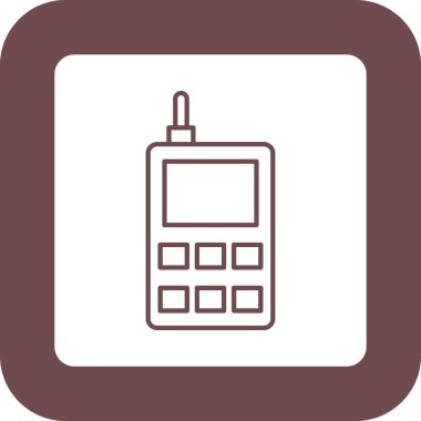 Web Kullanımı için Telefon Simgesi, Vektör İllüstrasyonu