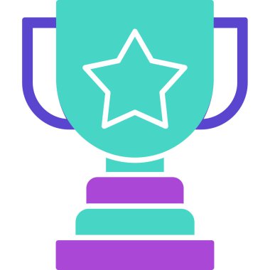 Web Kullanımı İçin Ödül Simgesi, Vektör İllüstrasyonu