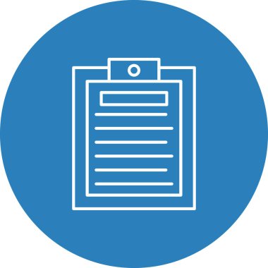 Web Kullanımı için Not Simgesi, Vektör İllüstrasyonu