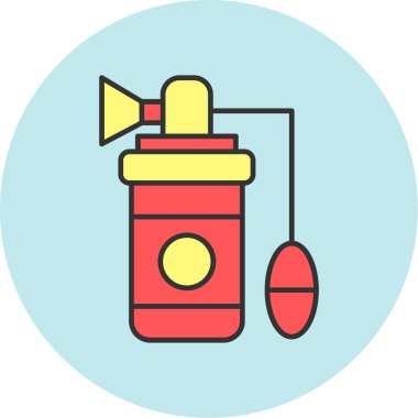 Web Kullanımı için Göğüs Pompası Simgesi, Vektör İllüstrasyonu