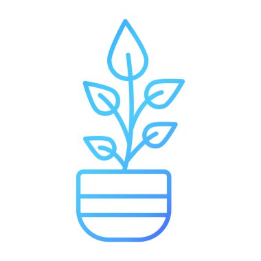 Web Kullanımı için Bitki Simgesi, Vektör İllüstrasyonu