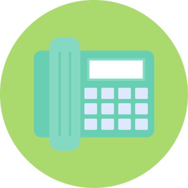 Web Kullanımı için Telefon Simgesi, Vektör İllüstrasyonu