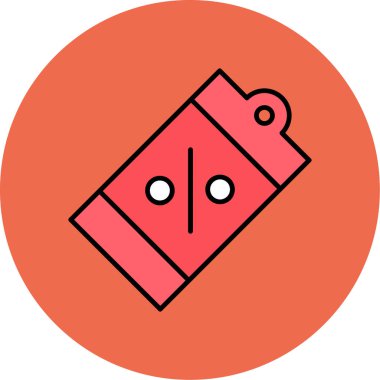 Web Kullanımı için Satış Etiketi Simgesi, Vektör İllüstrasyonu