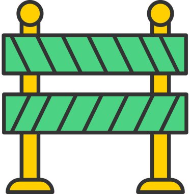 Yol Bariyeri Simgesi, Web Kullanımı için Vektör Resimleri