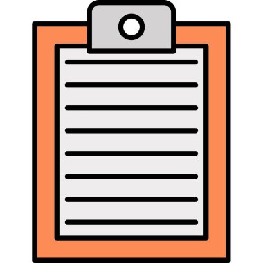 Web Kullanımı için Pano Simgesi, Vektör İllüstrasyonu