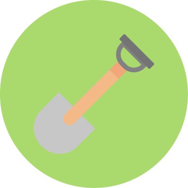 Kürek Simgesi, Web Kullanımı için Vektör İllüstrasyonu