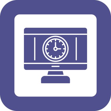 Web Kullanımı için zaman Simgesi, Vektör İllüstrasyonu