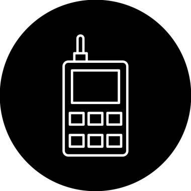 Web Kullanımı için Telefon Simgesi, Vektör İllüstrasyonu