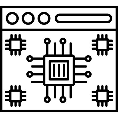 Web Kullanımı için Web.svg Simgesi, Vektör İllüstrasyonu