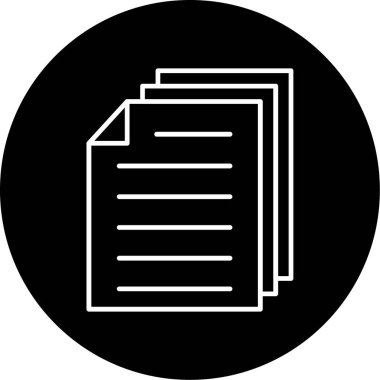 Web Kullanımı için Belge Simgesi, Vektör İllüstrasyonu