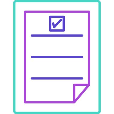 Web Kullanımı için Görev Simgesi, Vektör İllüstrasyonu