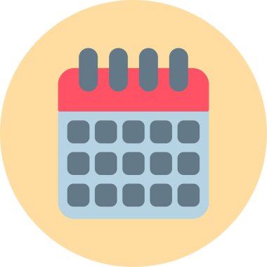 Web Kullanımı için Zamanlama Simgesi, Vektör İllüstrasyonu