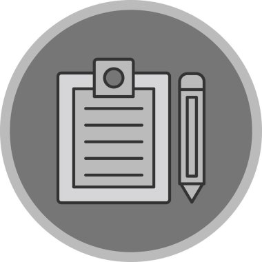 Web Kullanımı için Kontrol Listesi Simgesi, Vektör İllüstrasyonu