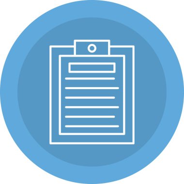 Web Kullanımı için Not Simgesi, Vektör İllüstrasyonu