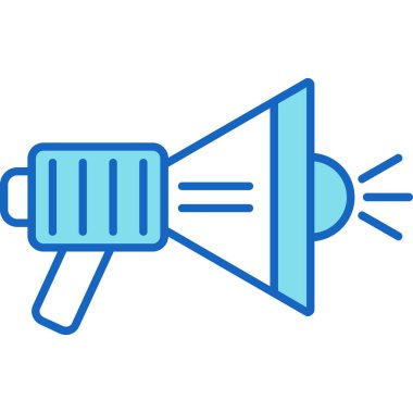 Web Kullanımı için Megafon Simgesi, Vektör İllüstrasyonu