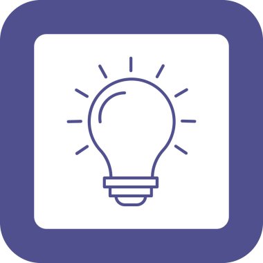 Web Kullanımı için hafif Simge, Vektör İllüstrasyonu