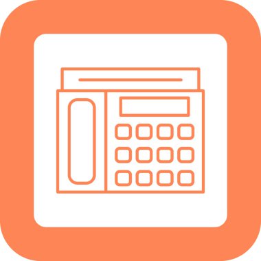 Web kullanımı için Aktarım Telefonu Simgesi, Vektör İllüstrasyonu