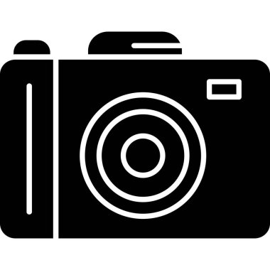 Web Kullanımı için Kamera Simgesi, Vektör İllüstrasyonu