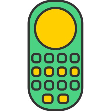 Web kullanımı için Cep Telefonu Simgesi, Vektör İllüstrasyonu