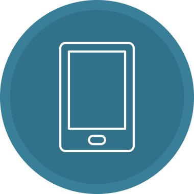 Web Kullanımı için Tablet Simgesi, Vektör İllüstrasyonu