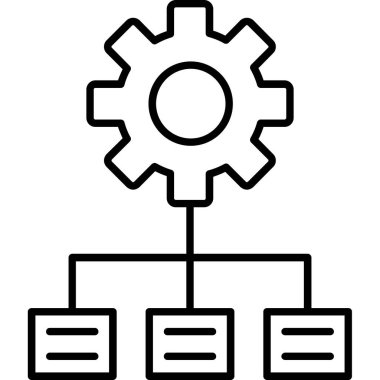 hiyerarşi.svg Simgesi, Web Kullanımı için Vektör İllüstrasyonu