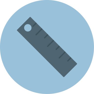 Web Kullanımı için Cetvel Simgesi, Vektör İllüstrasyonu