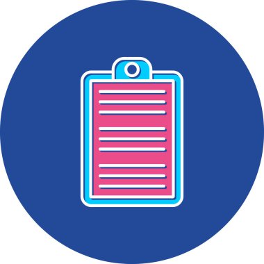 Web Kullanımı için Pano Simgesi, Vektör İllüstrasyonu