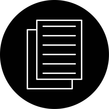 Web Kullanımı için Notlar Simgesi, Vektör İllüstrasyonu