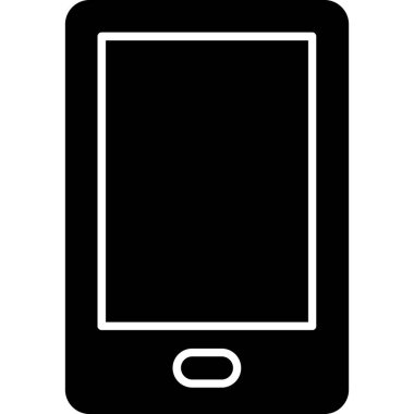 Web Kullanımı için Tablet Simgesi, Vektör İllüstrasyonu