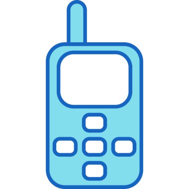 Web kullanımı için Cep Telefonu Simgesi, Vektör İllüstrasyonu